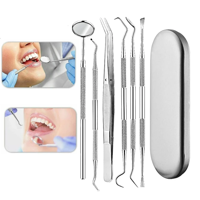 Lustro dentystyczne sierp skaler kamień nazębny szpatułka do zbierania zębów sprzęt laboratorium dentystycznego prezent dla dentysty pielęgnacja jamy ustnej narzędzia do czyszczenia zębów