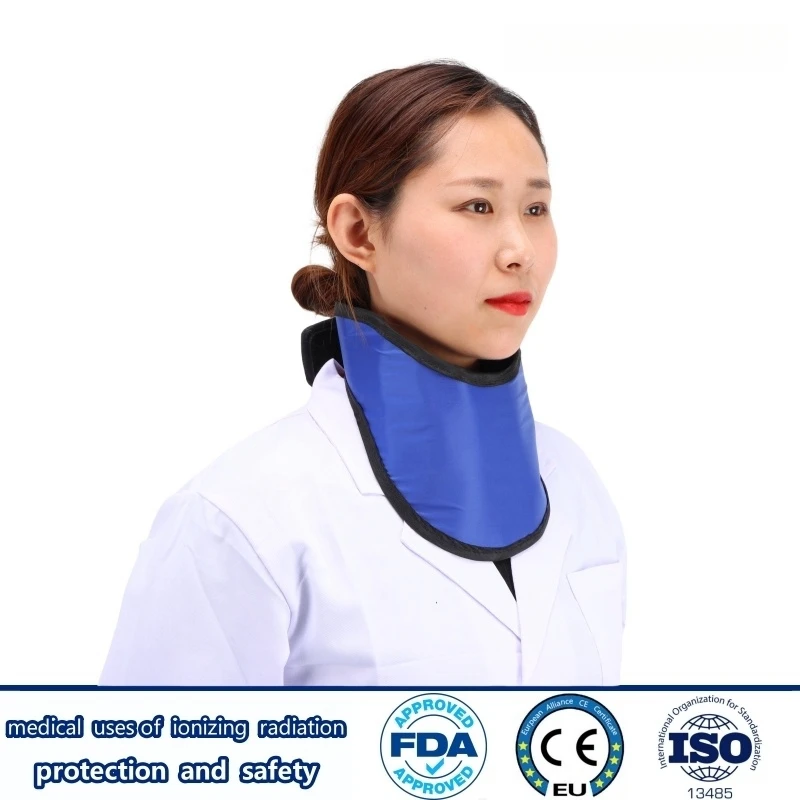 X-ray gamma ray protective 0.35/0.5mmpb lead collar radioactive laboratory ionizing radiation protection adult/child lead collar