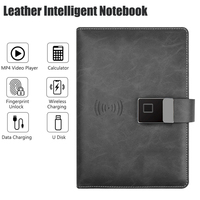 Fingerprint Lock Smart Notebook Without Pen Wireless Charging MP4 Player Drawing Writing for Business Office Smart Notepad