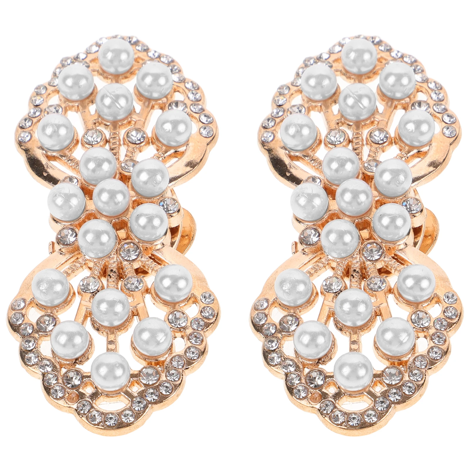 

2pcs Decorative Shoe Clips Crystal Buckles for High Heels Bridal Party Accessories Wedding Prom Embellishments