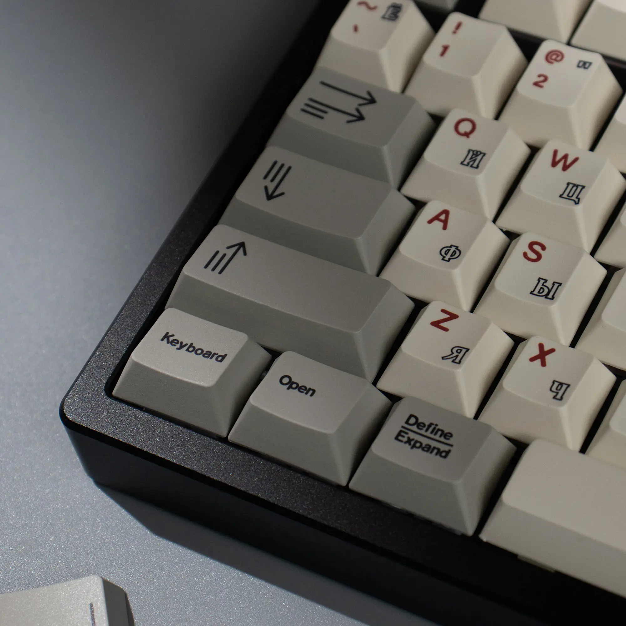 Pbt keycaps retro 1.7mm cereja perfil sublimação térmica russo personalizado keycaps para 68//87/104 kit de teclado mecânico