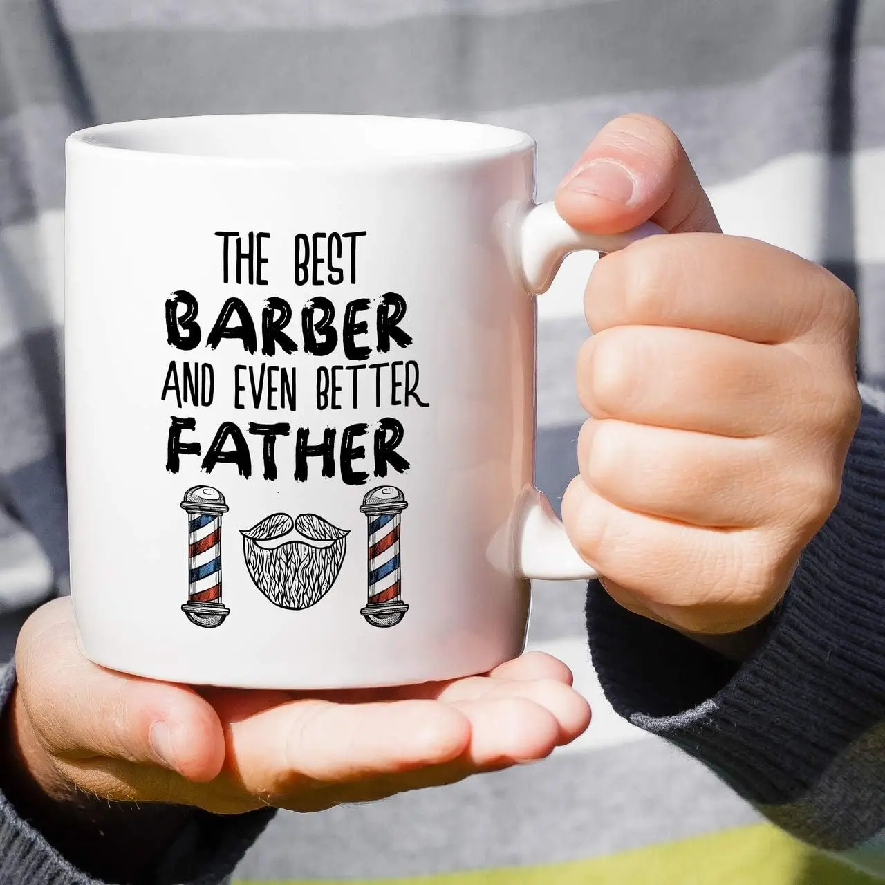 Retreez Funny Mug - Best Barber Even Better Father Hairstylist Hairdresser 11 Oz Ceramic Coffee Mugs - Funny, Sarcasm,