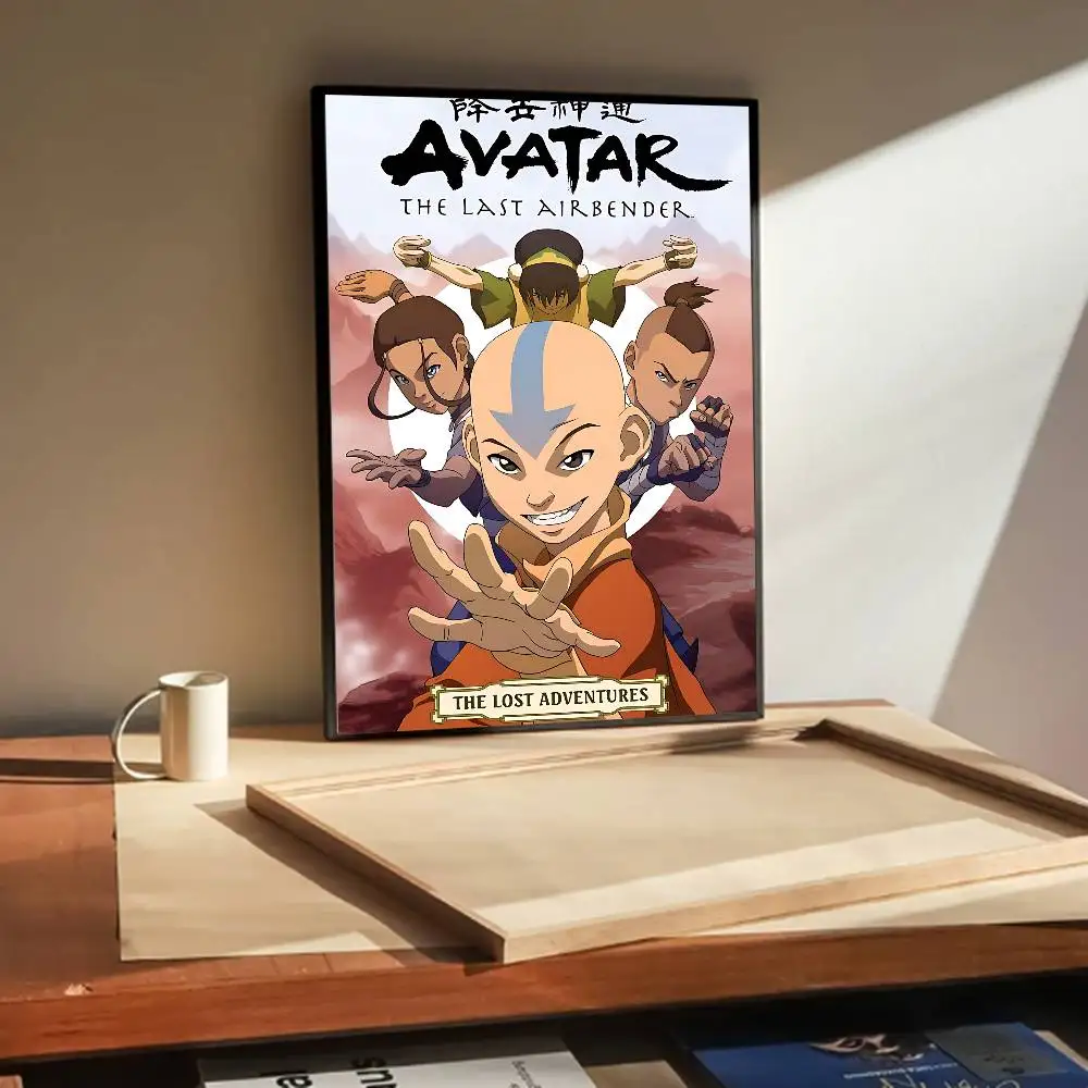 A- Avatar The Last Airbender-S Posters Living Room Bar  Quality Canvas Vintage Style Comics Painting Art Home Wall Decor Picture
