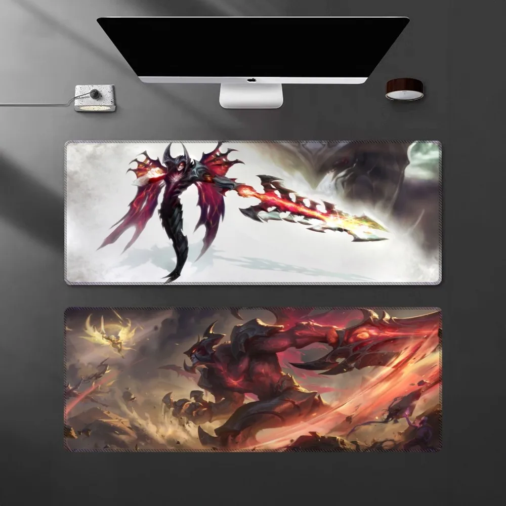 Aatrox Ahri Akali Mouse Pad Cartoon Lockedge Large Gaming Mouse Pad Computer Gamer Keyboard Mat Desk Mousepad for PC Desk Pad