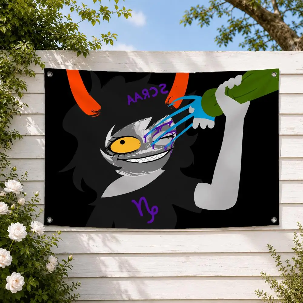 Webcomic Homestuck Gamzee Makara Flags decor flag banner,wall hanging flag,indoor outdoor wall decor,yard garden porch patio