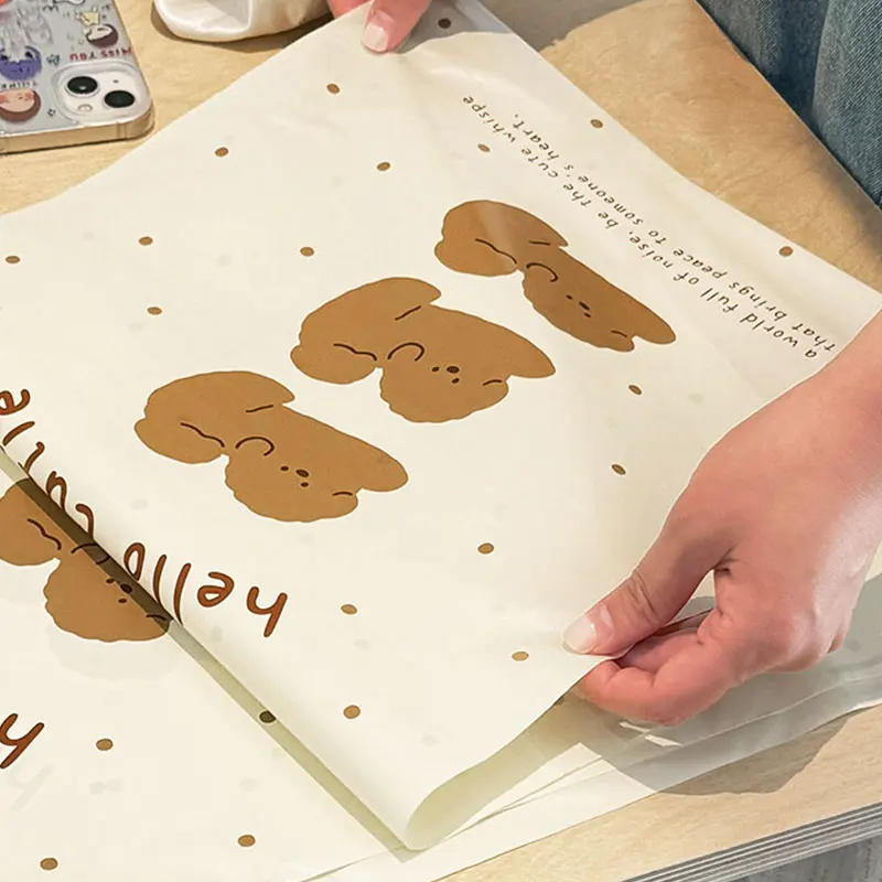 INPLUSTOP 50 個かわいい犬漫画輸送宅配袋セルフシール防水衣類ギフト靴バッグプラスチックエクスプレス保存袋