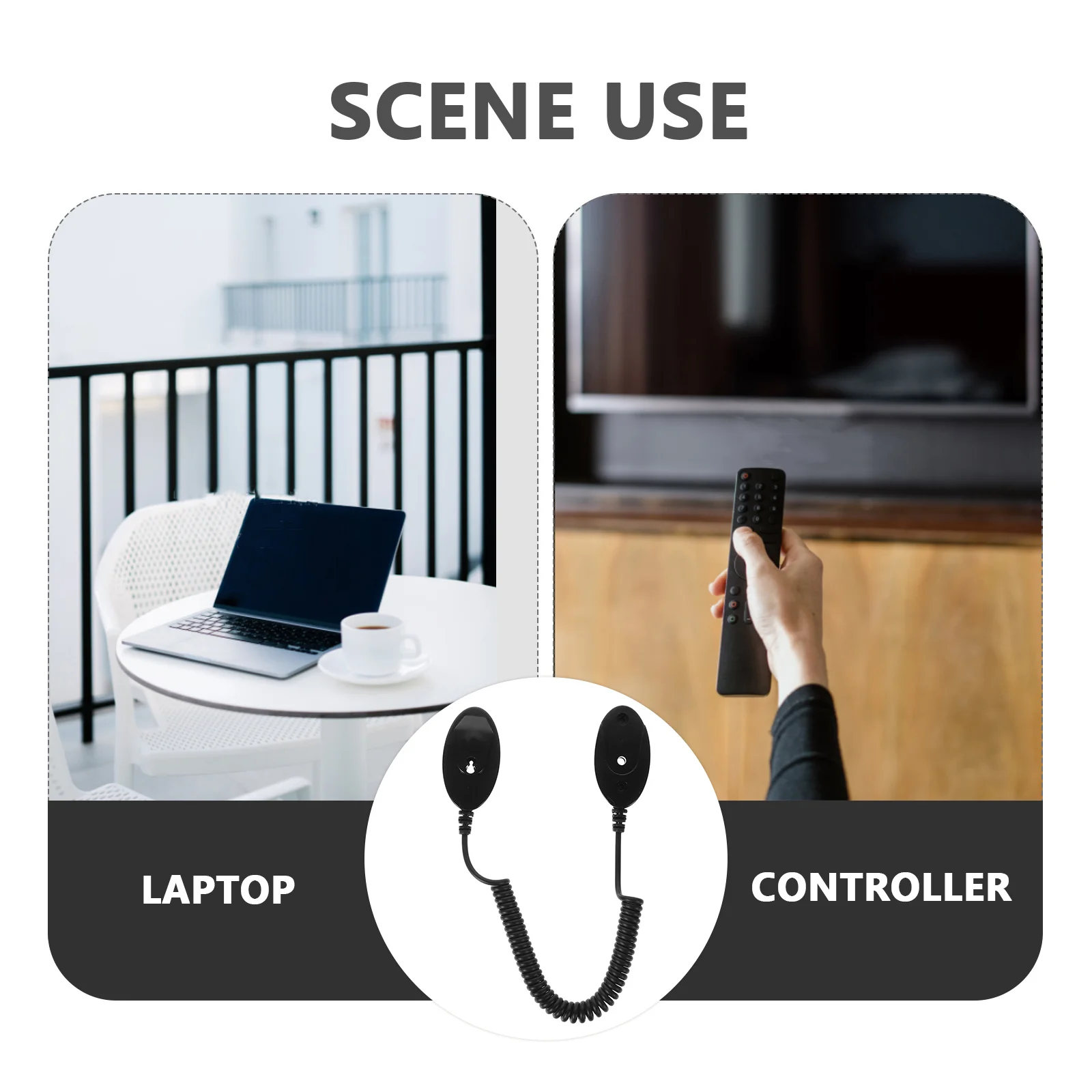 

Retractable Phone Tablet Remote Control Tether with Adhesive Hook for Secure Anti-Theft Use in Home Hotel School Restaurant