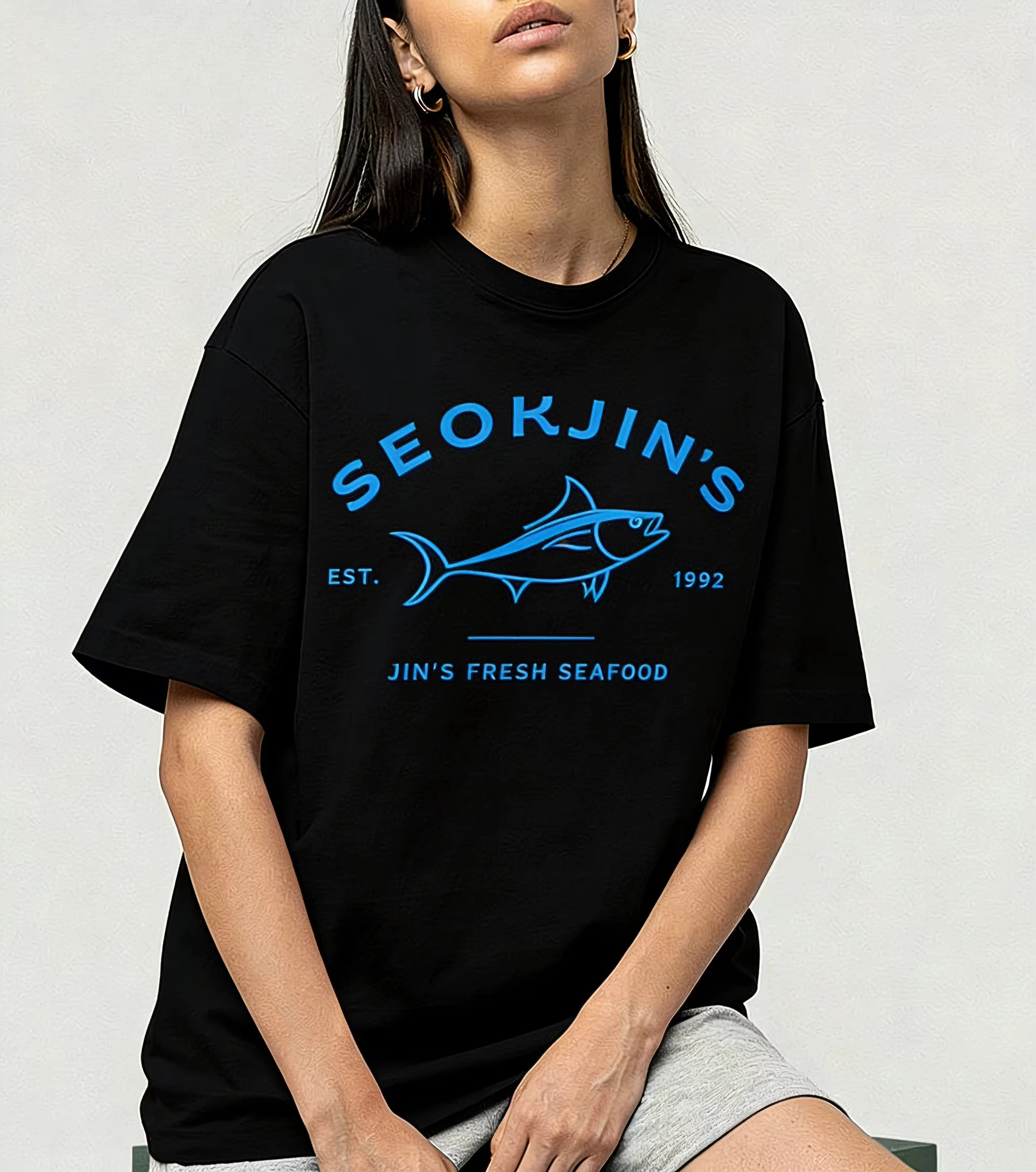 2026 new Super Goldfish Happy T-Shirt Collection, Military Uniform T-Shirt Collection, Single Album for Soldiers Kpop's for Her