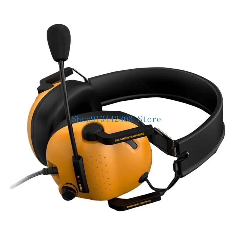 L4MD Surround Sound Gaming Headset with Noise Cancelling Microphone Soft Memory Foam