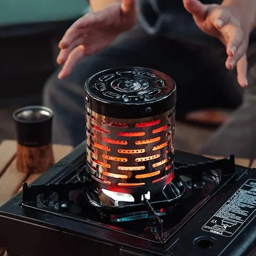 Cubierta calefactora de acero inoxidable, estufa calefactora para acampar al aire libre, calentador infrarrojo, estufa para hornear, Cassette, estufa para hornear