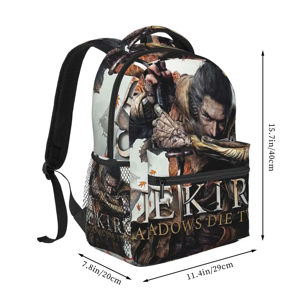 Sekiro Shadows Die Twice Art Graphic Backpack Hot Sale Daypack Children BookBag School Bag Shoulder Bags for Men Women