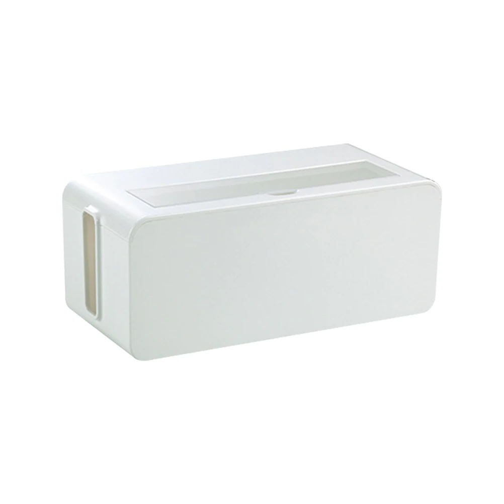 

Strip Cable Management Box Plastic Socket Organizer Cable Storage Case Household Supplies Cord Organizer Cord Hider Box for