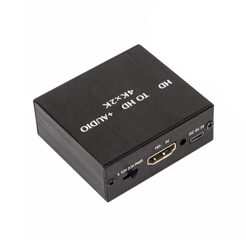 4K x 2K Video Audio Extractor HDMI-Compatible to 3.5MM Audio Converter SPDIF Optical TOSLINK Stereo Out Splitter Adapter