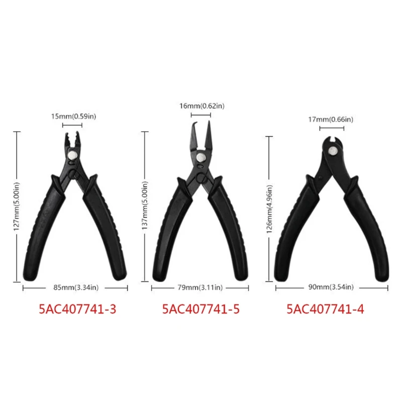 Alicates de punta de acero inoxidable, accesorios de bricolaje, herramienta de engaste para encontrar joyas, envío directo