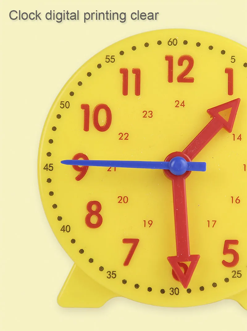 Kinder Montessori Uhr Pädagogisches Spielzeug Stunde Minute Sekunde Erkenntnis Passenden Puzzle Spielzeug Kinder Frühen Vorschul Lehrmittel – Detail 9