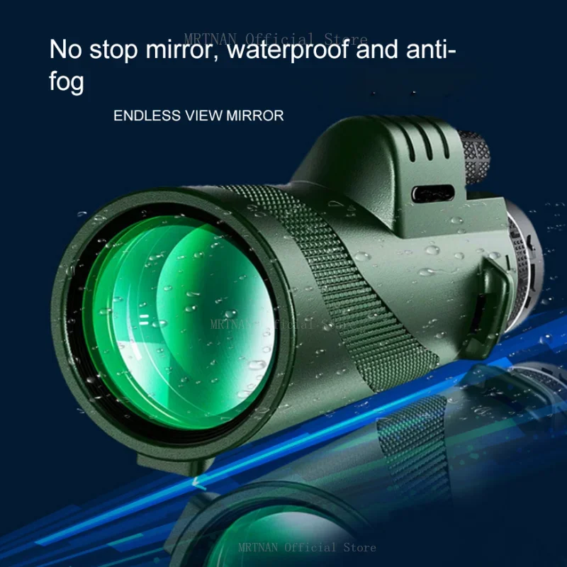 Monocular Telescope, 80x100 HD Monoculars for Adults, High Power Monocular for Smartphone,Compact Portable Monocular