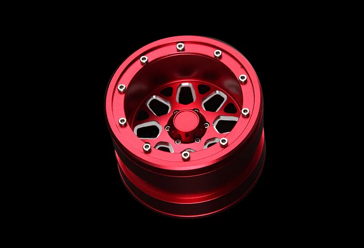 4pcs D1RC 2.2 Inch Sunflower Beadlock Wheel Rim For 1:10 1:8 Traxxas TRX-4 TRX4 RC4WD D90 D110 TF2 Axial SCX10 90046