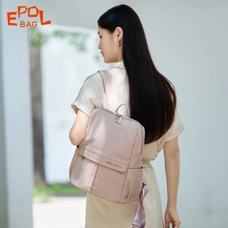 

EPOL небольшой рюкзак женский тренд 2025 модный дорожный рюкзак с кабиной самолета нейлоновые водонепроницаемые женские сумки с несколькими карманами 6098-02