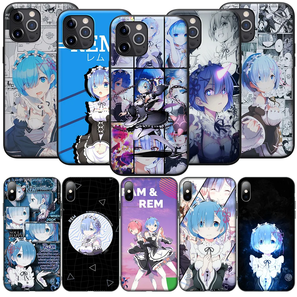 SK134 Re Zero Rem Case for Samsung Galaxy A01 A02 A03 A03S A10 A10S A20S A30 A30S A50 A50S A70 M02 M21 M31 M51