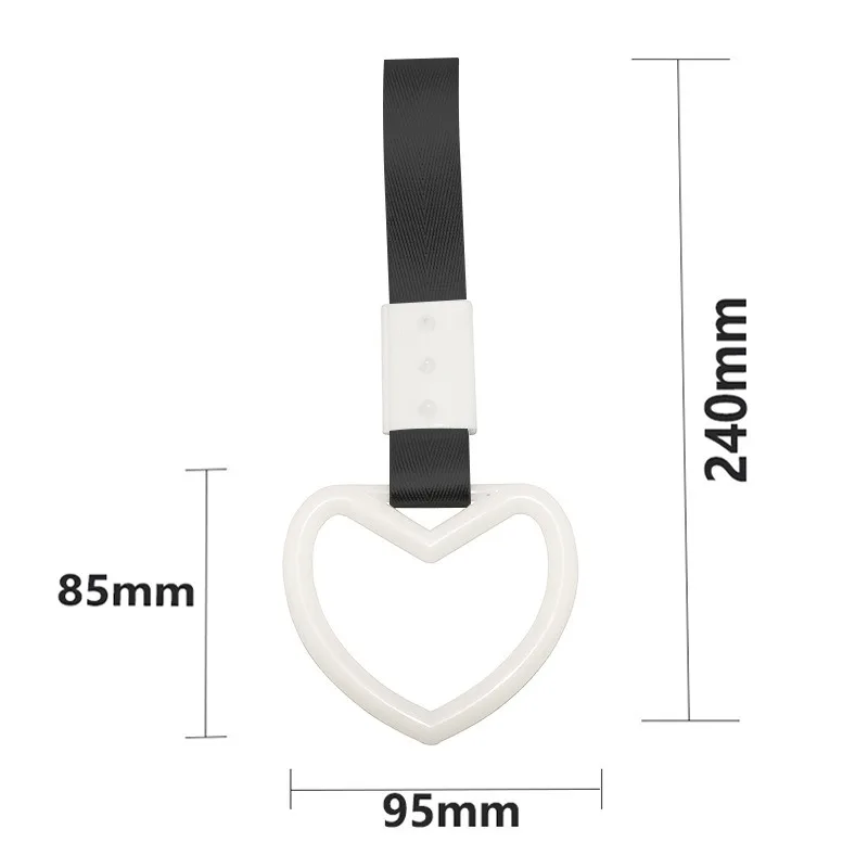 

Новый ремешок с ручкой JDM Racing, кольцо в форме сердца, Стайлинг, подвесной ремень для дрифта, аксессуары для автомобиля, автомобильный ремень, передний и задний бампер, 1 шт.