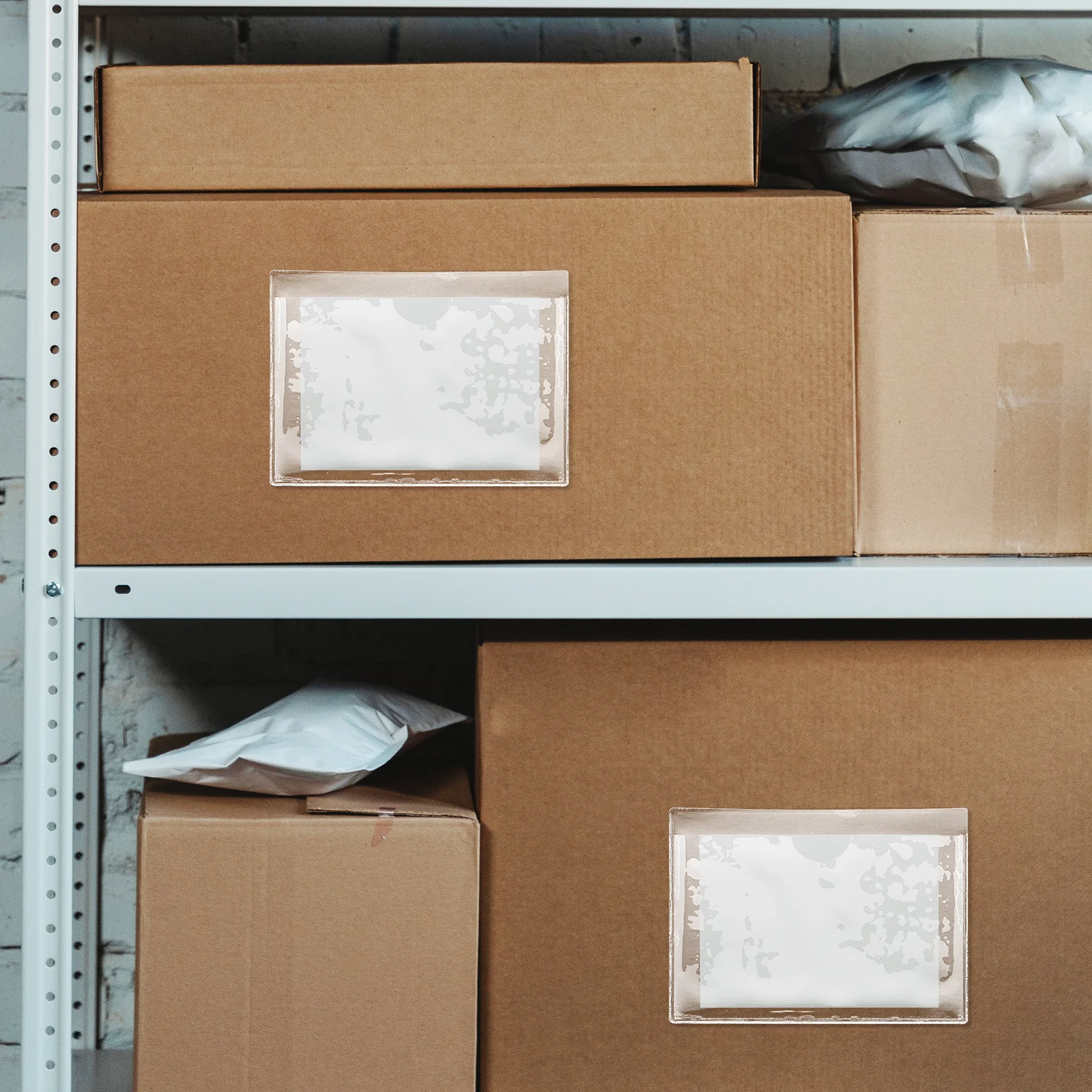 30 قطعة حقيبة ملصقات ذاتية اللصق حامل بطاقة المواد أكمام شفافة لتنظيم حماية البطاقة مكتب الاستخدام المدرسي #4