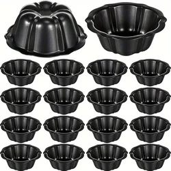 16 pumpkin shaped cake molds approximately 4.57 inches in size black carbon steel material non stick easy to clean