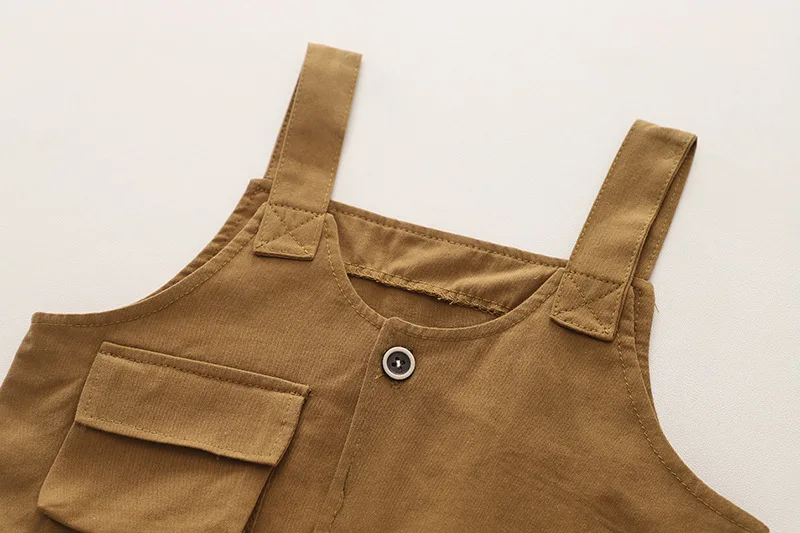 2024 Spring Baby Outfits for Boy Clothes 1 To 2 Years Korean Fashion Single Pockets Vest + Shirts + Pants 3PCS Toddler Boys Suit image 5