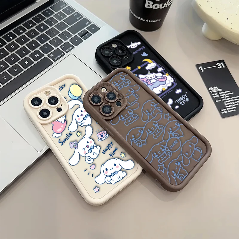 Cinnamoroll Baby Cute For iPhone 15 14 13 12 11 Pro Max XS Max X XR 7 8 Plus 6S Eye Ladder Phone Case