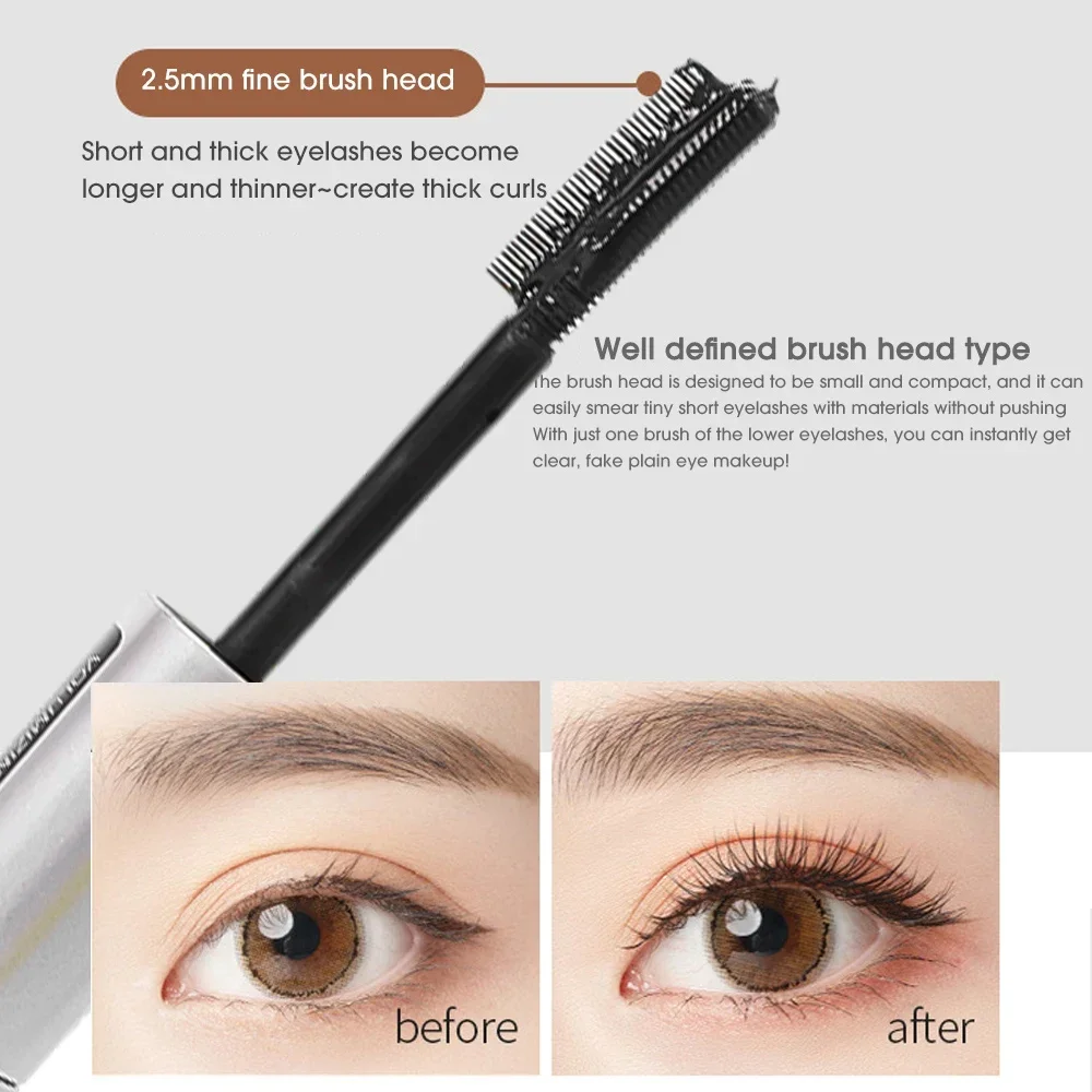 InjFiber-Mascara 8D pour cils, waterproof, longue durée, extension, allongement, bouclage, noir, maquillage, cosmétique