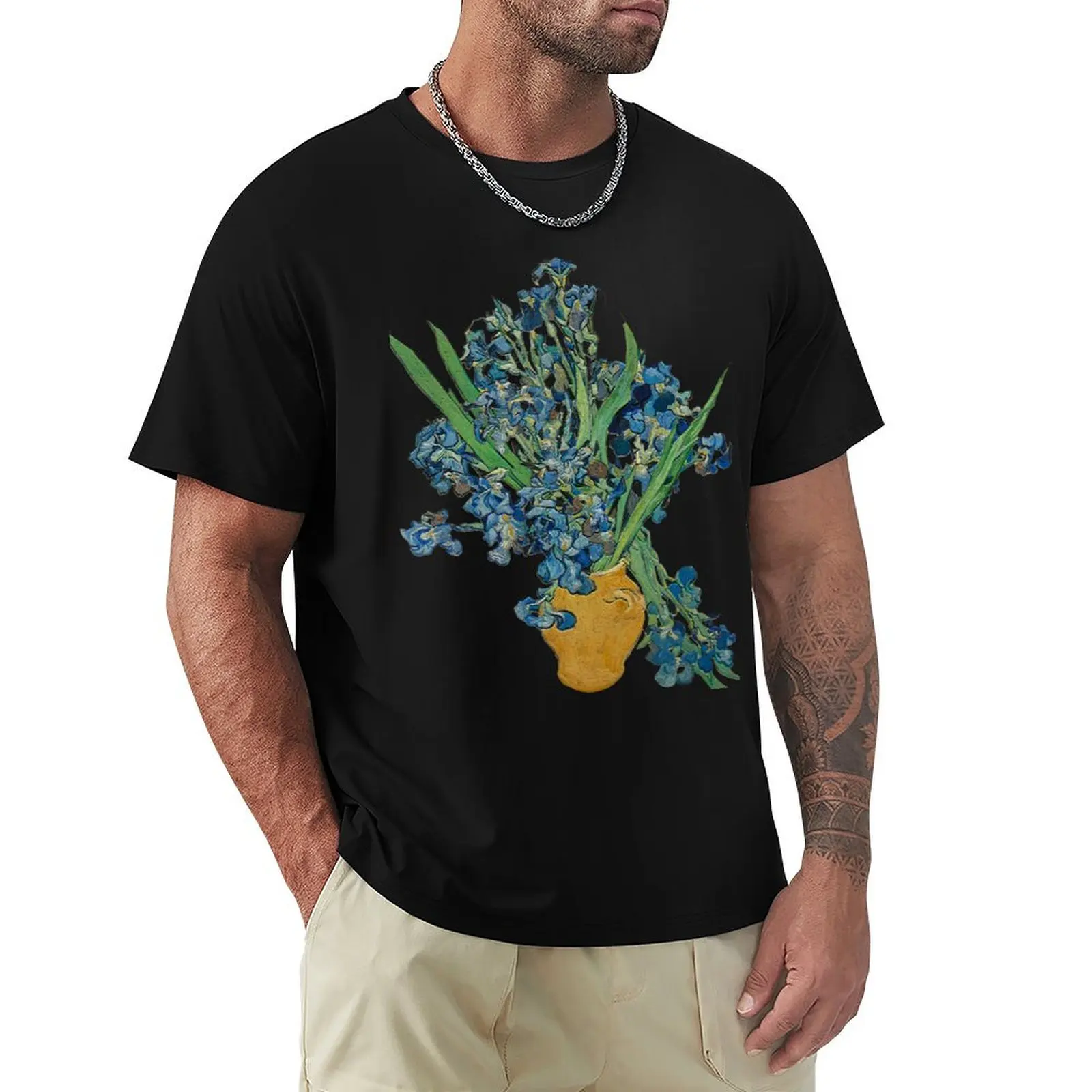 

Van Gogh Iris Grunge T-Shirt affliction shirts customizeds funny shirt cotton t shirt men