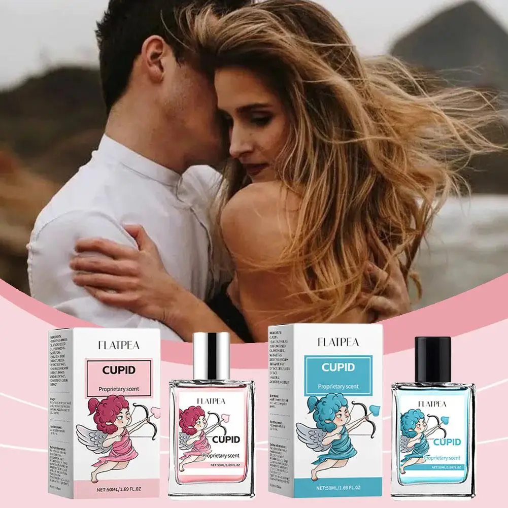 Cupid Cologne Perfume Elegant Long Lasting Cologne Flirting Dating Pheromone Perfume For Men Women 50ml