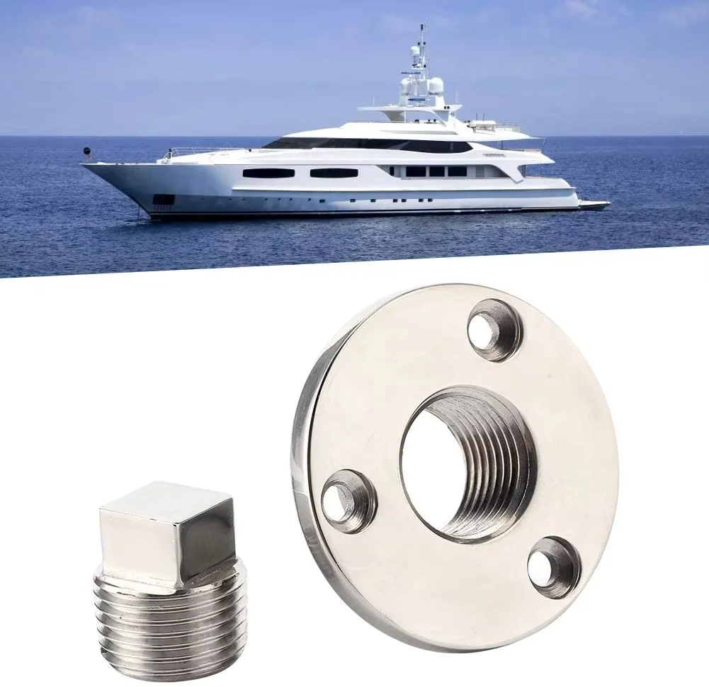 ISURE MARINE Stainless Steel Garboard Drain Plug For Boats 1 Inch Diameter Hole view 6