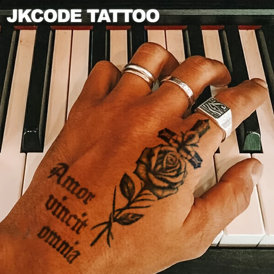 Valentine's tattoo，Rose of the cross， Waterproof, Realistic Fake Tattoos, Botanical, Face Tattoos, Magic Tattoos, Last 1-2 Weeks