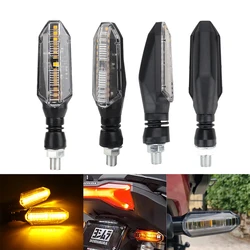 4pcs Motorcycle LED Turn Signal Lights Yellow Flashing Indicator Blinker Turn Signal Moto Tail Direction lights for Honda Yamaha