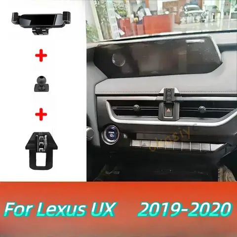 차량용 휴대폰 거치대 모바일 마운트 스탠드, GPS 네비게이션 브래킷, 렉서스 UX용, 2009-2021 조절 가능, 자동차 인테리어 액세서리