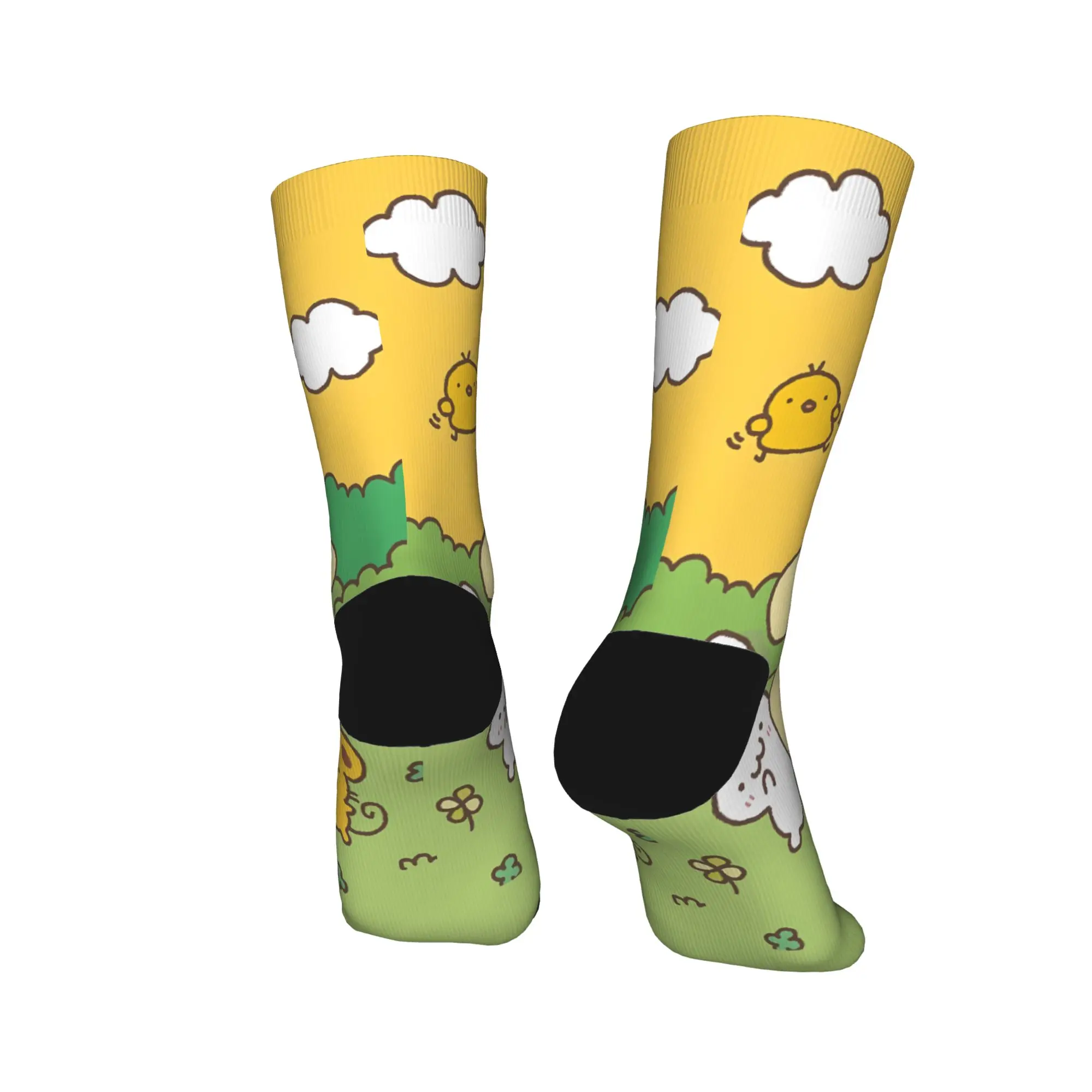 Calzini Poms Poms Purins Calze antiscivolo Coppia Calzini da esterno di alta qualità Calzini grafici eleganti autunnali