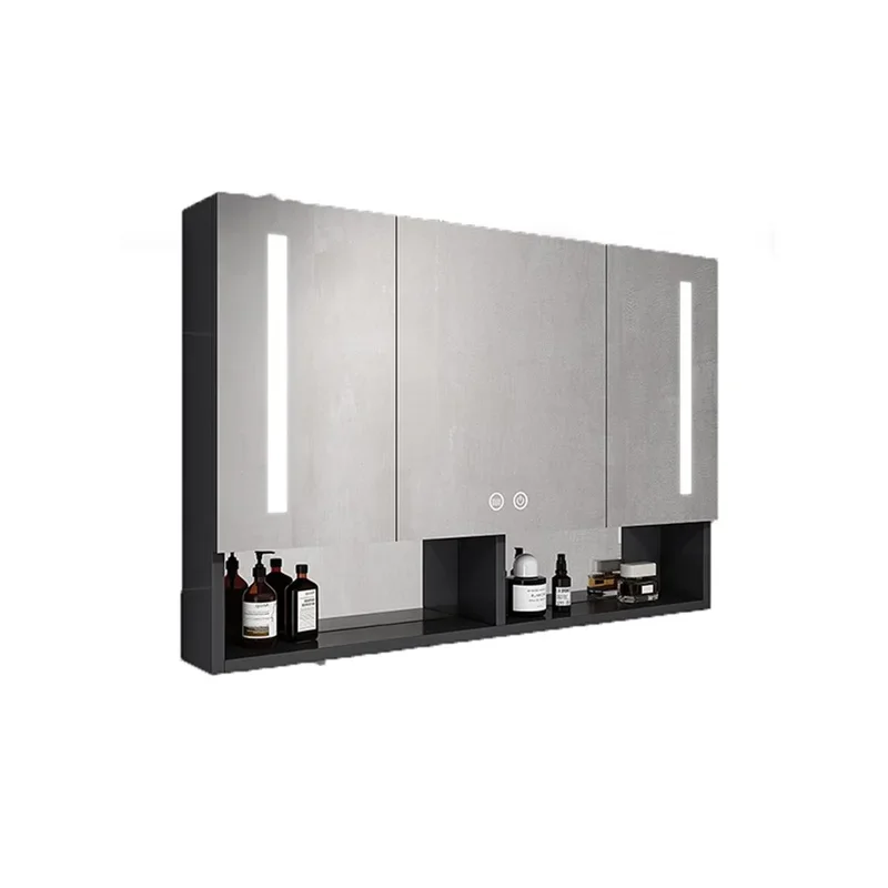 

Smart Bath Mirrors Storage Shelves Display Cabinet Toilet Narrow Bath Mirrors Wall Shelf Para Casa Room Furniture