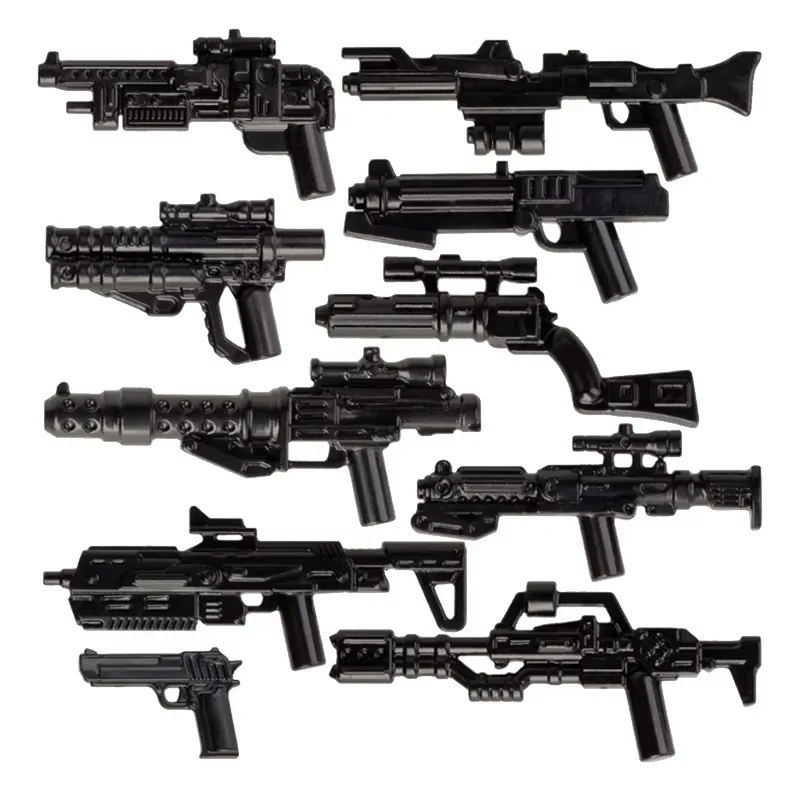 Military Wars Galaxy Weapons Building Blocks Movie Action Soldier Figures Parts Gun Axe Bag Accessories Kit MOC Mini Bricks Toys