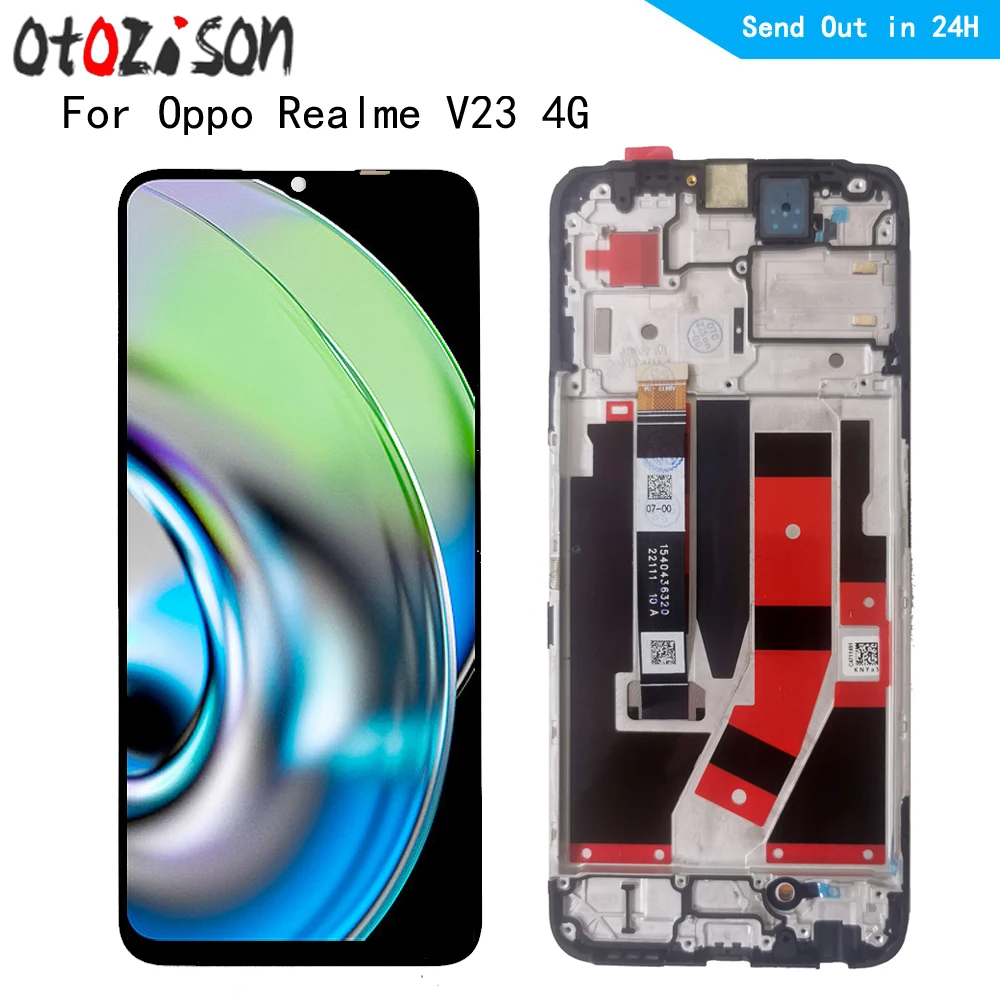 

6.58" IPS Screen For Oppo Realme V23 4G 2022 LCD Display Screen Touch Panel Digitizer With Frame Assembly