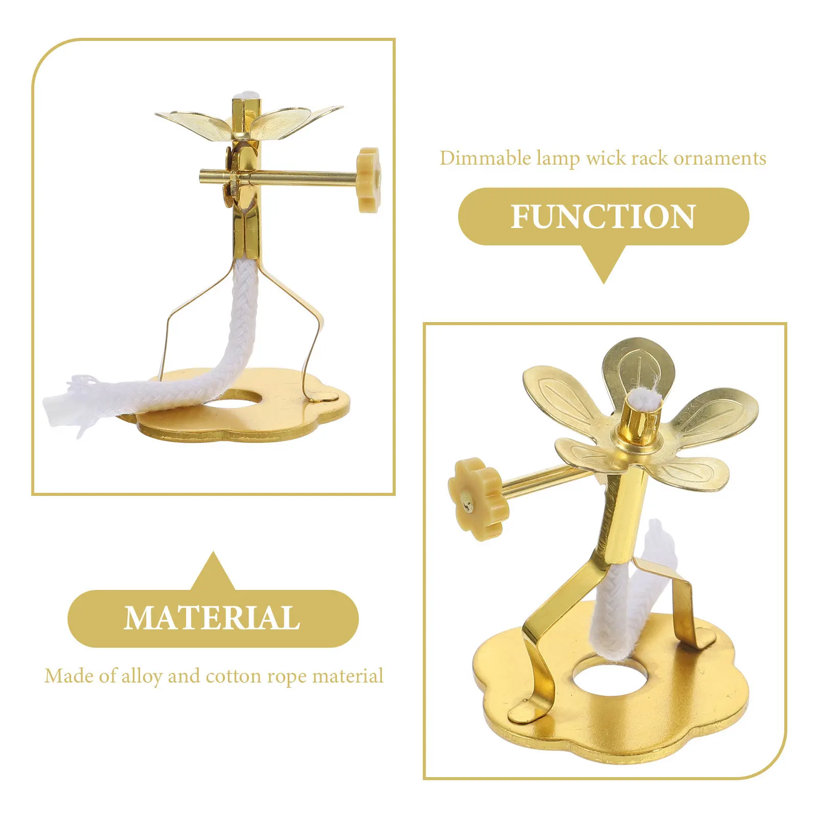 2 pezzi supporto per stoppino per lampada da burro supporto per stoppino per luce a olio in lega decorazione per la casa forniture buddiste forniture per Buddha fornitura per sala Buddha