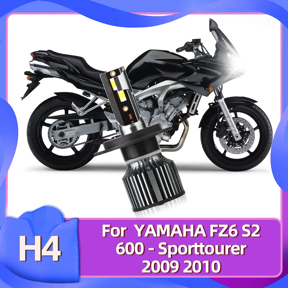 

1Pc CSP Motorcycle Headlight Bulb H4 Led Lamp Accessory 50W Luces 12V Luces For YAMAHA FZ6 S2 600 - Sporttourer 2009 2010