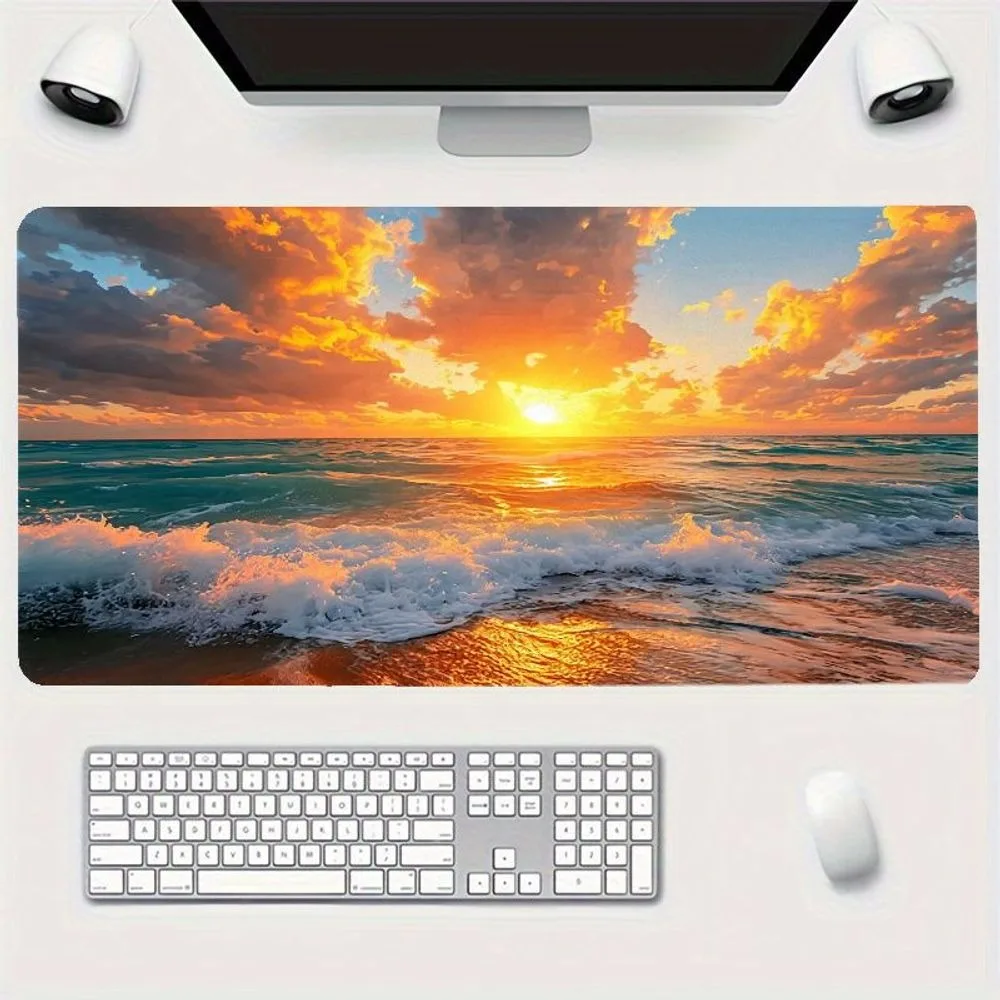 Tapis de souris de jeu de grande taille, tapis de bureau étendu, base en caoutchouc antidérapante, accessoires PC, organiseurs de bureau et plateaux, tapis de souris