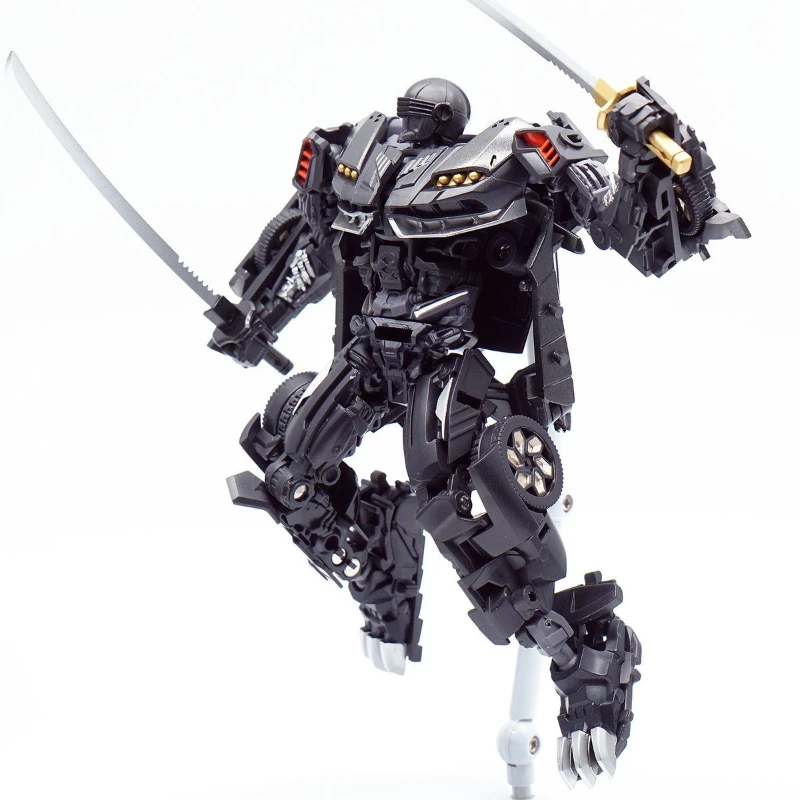 Transformation Spielzeug PT-12 Drei-Change Warrior Black Ninja Hot-Breaking Action Charakter Modell Original Box Sammlung Geschenk