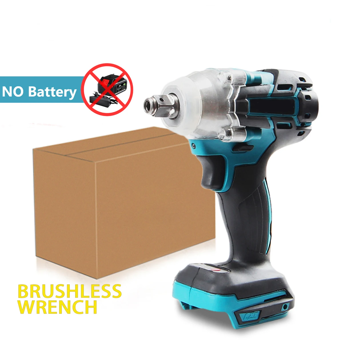 Electric Impact Wrench Cordless wrench Electric screwdriver 1/2 Inch Makita 18V Battery Screwdriver Power Tools