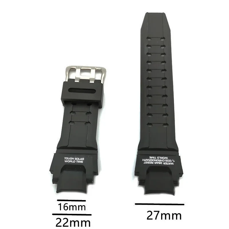 Strap for Casio G-SHOCK GW-A1100 GW-A1000 GW-4000 GA-1000/1100 G-1400 Men Black Waterproof Sport Silicone Resin Watch Band