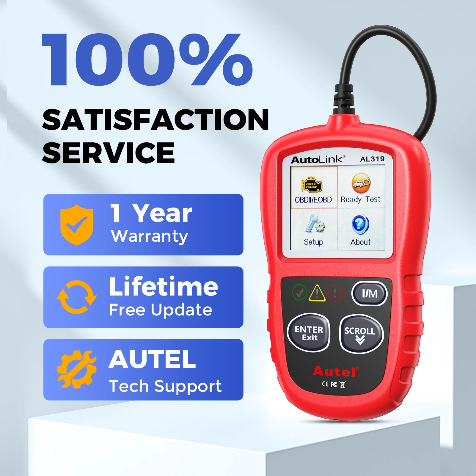 Autel Autolink AL319 OBD2 CAN OBDII Auto Car Code Reader Diagnostic Scanner Tool Check Engine Fault