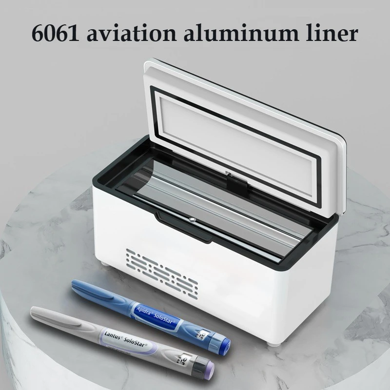 Portable Insulin Cooler Rechargeable Mini Medicine Fridge Car Home Travel Drug Refrigerator Medical Cooling Storage Box