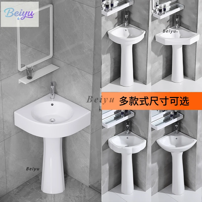 

Column type washbasin Floor-to-ceiling washbasin Corner triangle small apartment toilet Mini balcony Toilet Wash tray