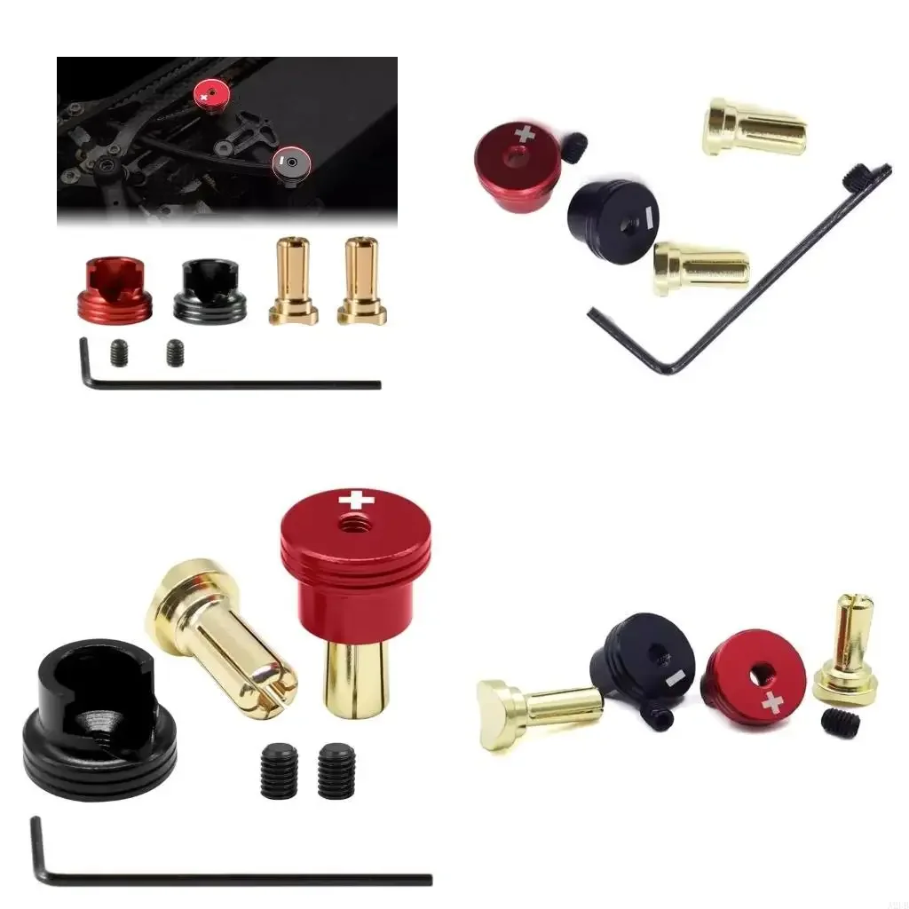 

Heat Dissipation 4mm Remote Control Car Battery Banana Plug Connectors Heatsink Banana Plugs 15UB