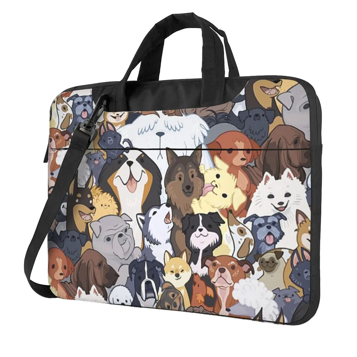 

Сумка для ноутбука через плечо Pupper Party, сумка для компьютера, устойчивая защитная сумка для ноутбука для Macbook Pro Lenovo